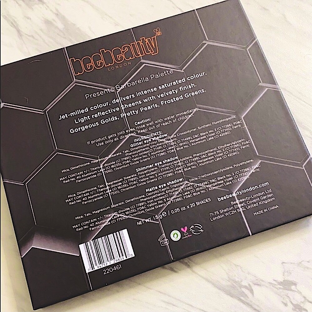 🆕🔥BARBARELLA/BEE BEAUTY LONDON 20 MATTE&SHIMMER SHADES GORGEOUS EYE PALETTE 🎨 - Picture 10 of 10